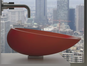 KOOL - Countertop oval Vetro Freddo® washbasin _ Glass Design